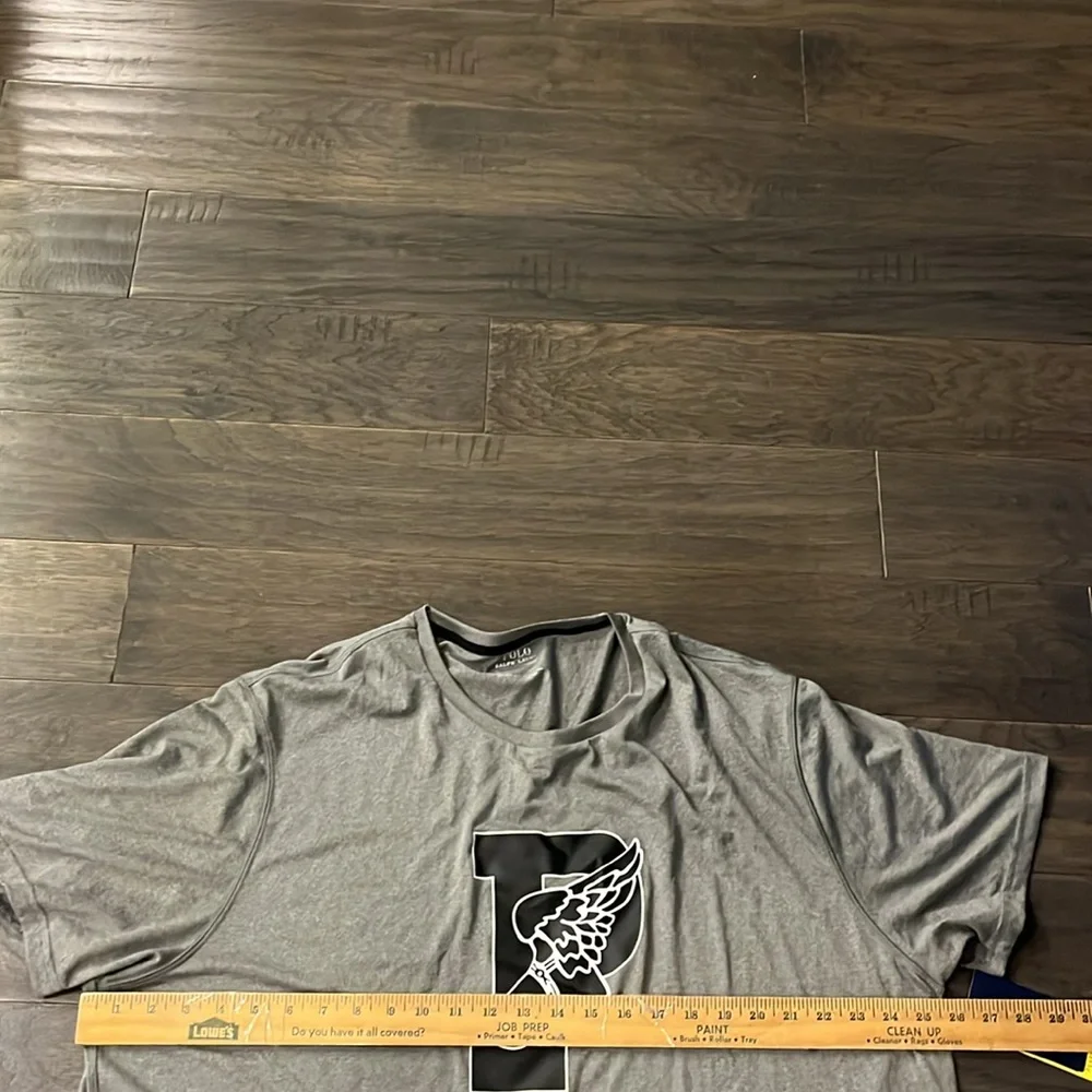 Polo Ralph Lauren P Wing polyester performance T Shirt grey Pwing 1992 Mens XXL